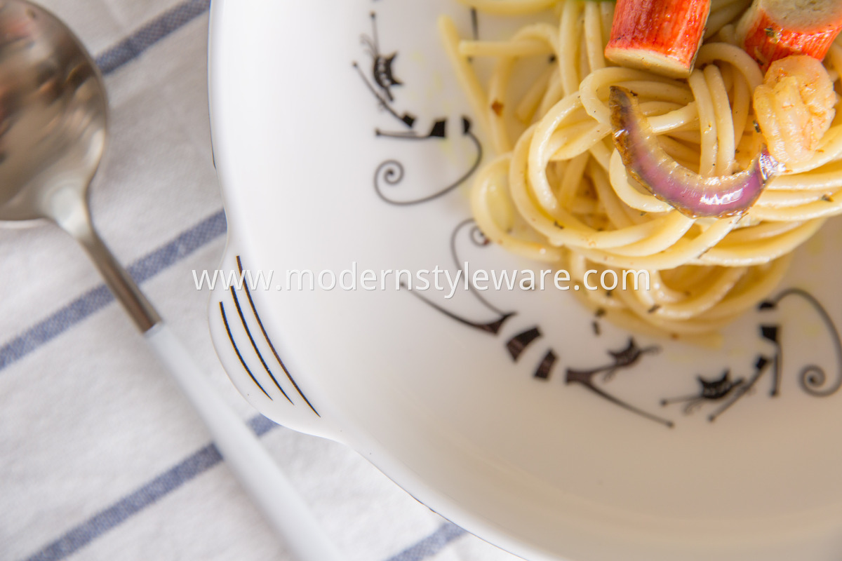 Porcelain Plate with Handles